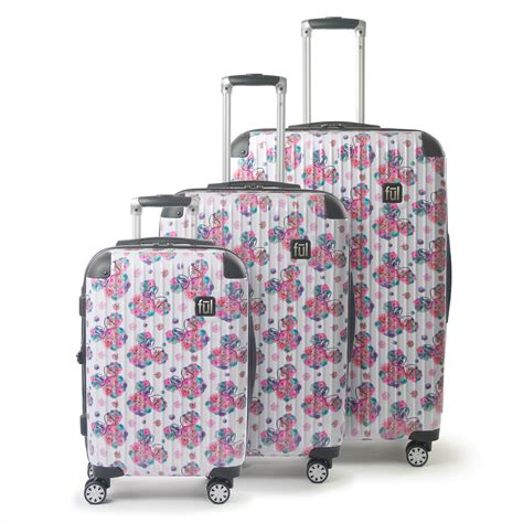 disney minnie floral hard rolling luggages 3pcs set fŪl 21 luggage sets spinner luggage sets