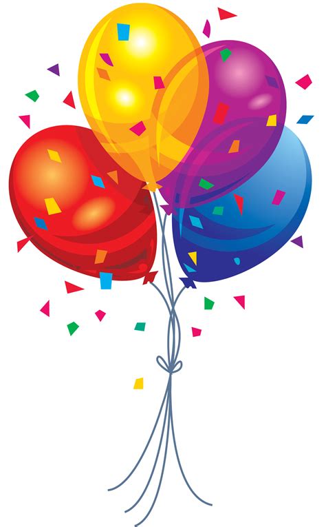 Party Balloons With Confetti Png Image Purepng Free Transparent Cc0