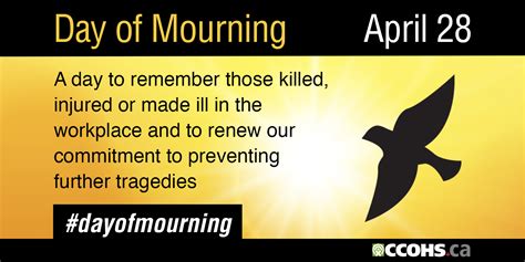 Ccohs National Day Of Mourning April 28