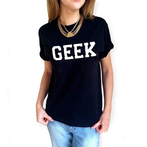 Geek T Shirt Women Punk Rock Street Fashion Clothes Hipster Women Tops