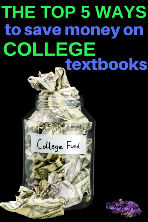 5 Ways To Save Money On College Textbooks Queen Of Free