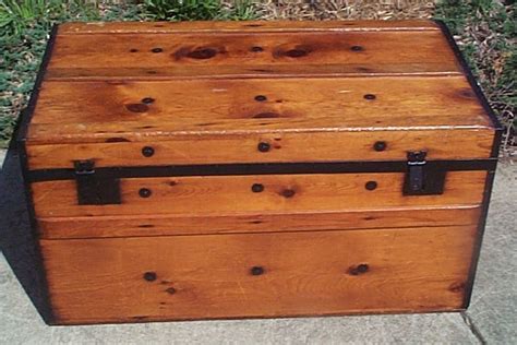 510 Civil War Era Restored Flat Top Antique Trunk For Sale And Available