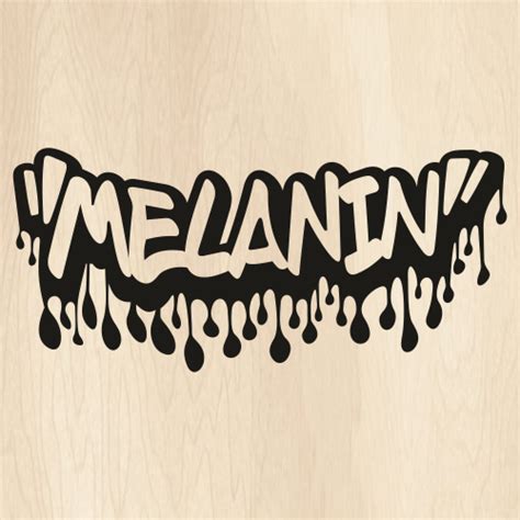 Melanin Dripping Graffiti Black Svg