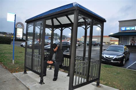 Hoover Starts Adding Bus Stop Shelters