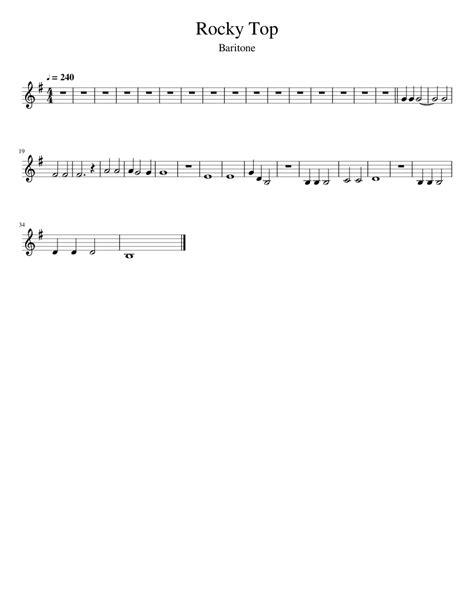 Rocky Top Sheet Music For Vocals Solo