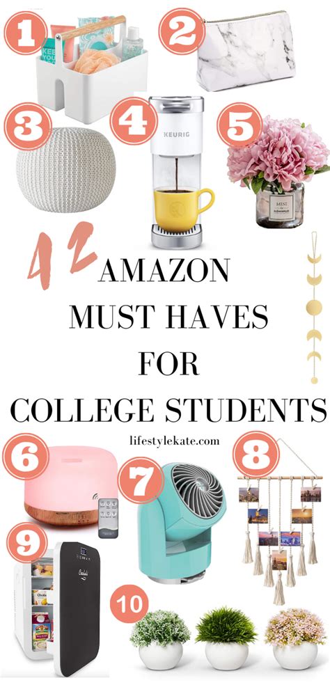 Amazon Must Haves For College Students Dorm Checklist College Must