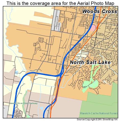 Aerial Photography Map Of North Salt Lake Ut Utah