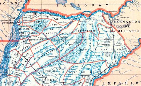 Mapa De La Provincia De Corrientes De 1887 Viejos Mapas