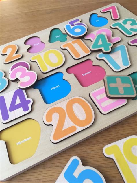 Wooden Number Puzzle Jumini Wooden Toys Uk