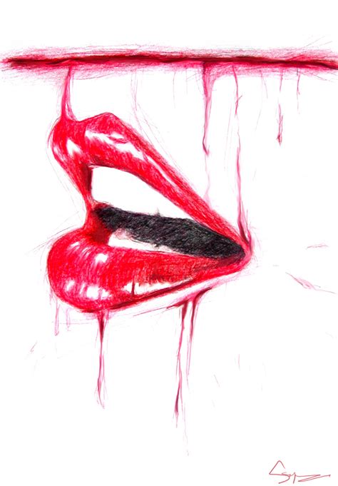 Lips Kiss Drawing Images
