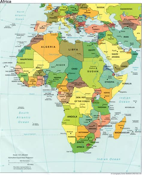 Africa Map Equator