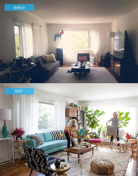 15 Impressionante Antes E Depois Fotos De Remodelações Da Sala De Estar