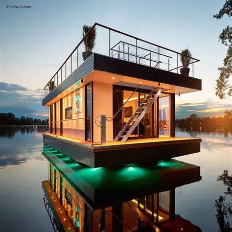Eco Friendly High End Living That Floats Rev House Houseboats Water