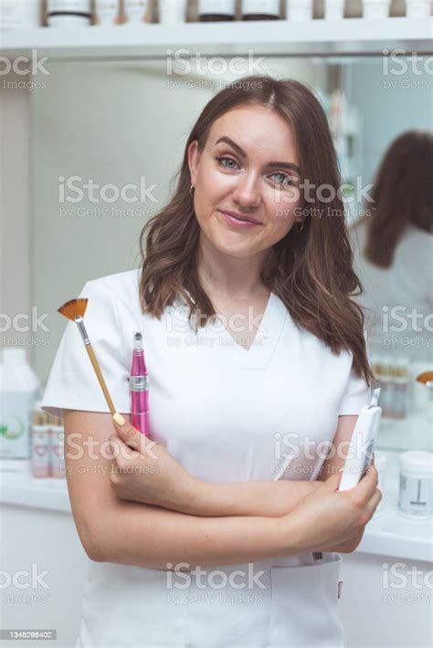 Woman Beautician Doctor At Work In Spa Center Portrait Of A Young Female Professional