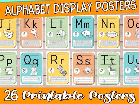 Alphabet A Z Poster Pack Including Sign Language Teaching Resources