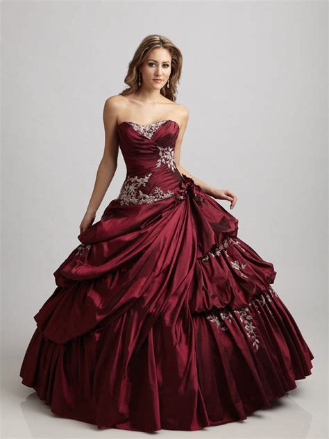 Red Allure Quinceanera Ball Gown Masquerade Ball Ball Gown Dresses
