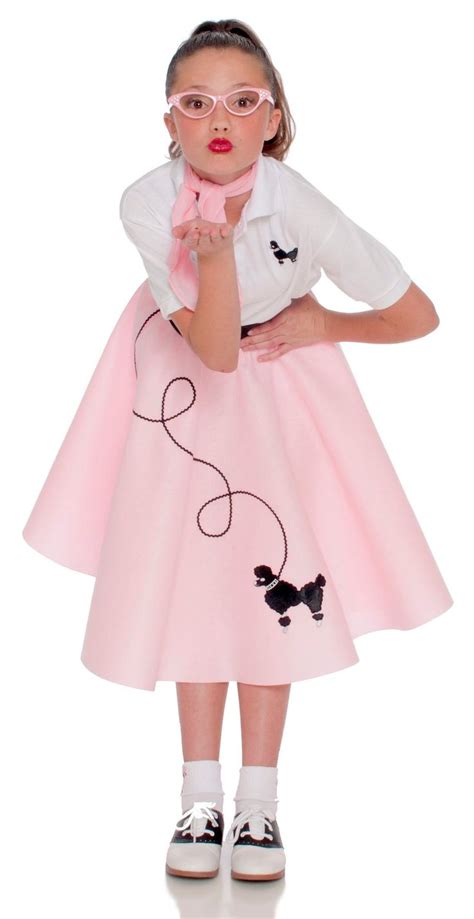 Poodle Skirt For Girls Size Large 101112 Light Pink Information