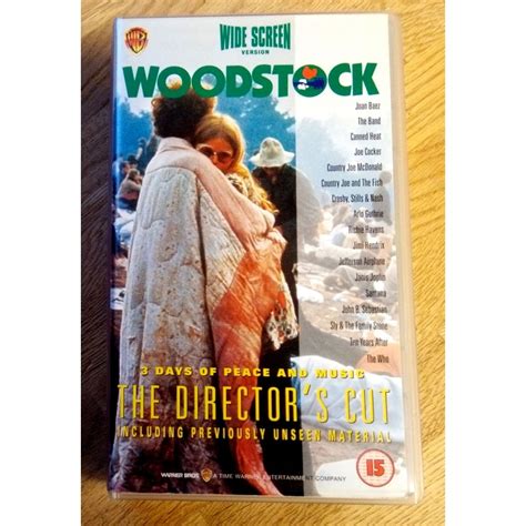 woodstock 3 days of peace and music the director s cut 2 x vhs o briens retro and vintage
