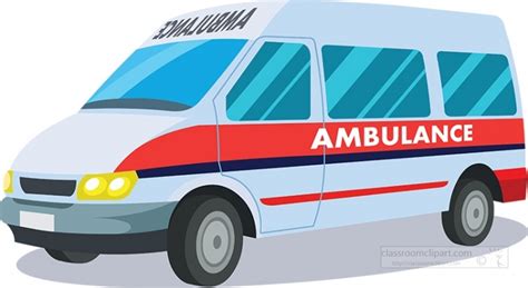 Safety Clipart Ambulance Emergency Vehicle Transportation Clipart