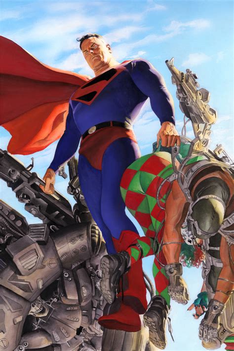 Alex Ross Kingdom Come Superman Lithograph Marvel Dc Comics Fine Art