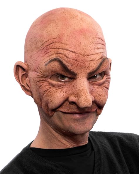 johnny mask bald man creepy old guy latex halloween costume etsy