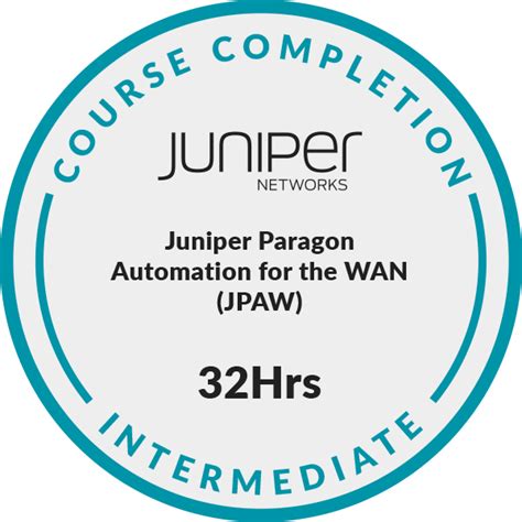 Juniper Paragon Automation For The Wan Jpaw Credly