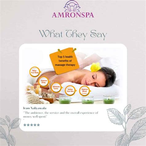 Amron Spa In Juhumumbai Best Body Massage Centres In Mumbai Justdial