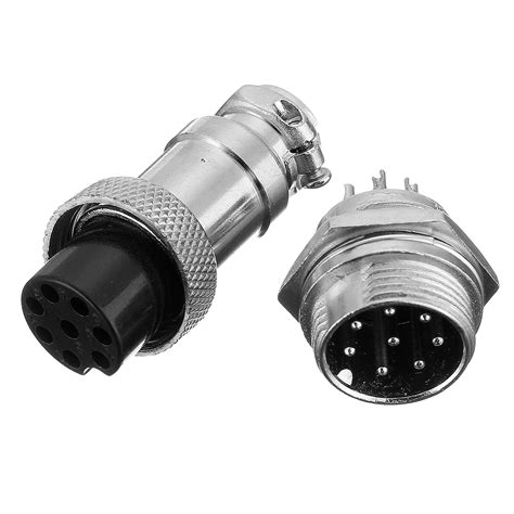 5set Gx16 8 Pin Male And Female Diameter 16mm Wire Panel Connector Gx16