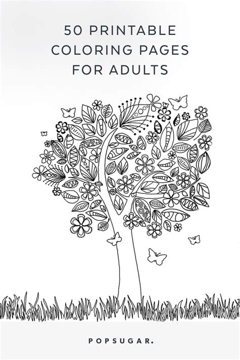 Free Printable Adult Coloring Pages Popsugar Smart Living Photo 52