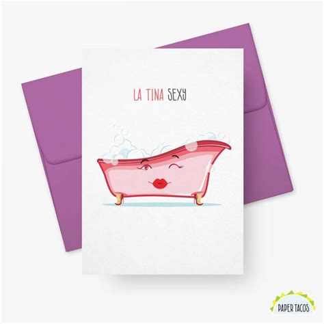 La Tina Sexy Funny Spanish Valentines Day Greeting Card Etsy