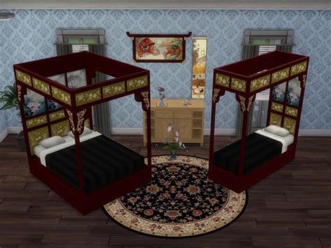 Modthesims Updated Beds Asian Collection Part 2 Sims Asian