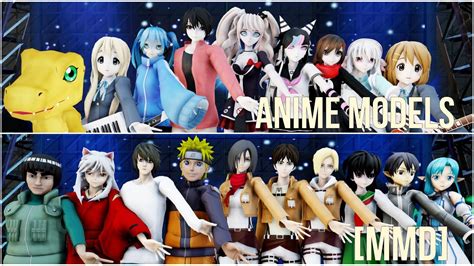 【mmd】 Anime Models Dl Youtube