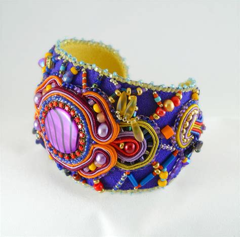 Bollywood Wedding Cuff From Amee Runs With Scissors Embroidery