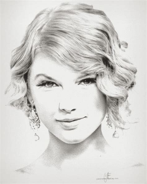 Pencil Drawing Of Taylor Swift Celebrity Caricatures Celebrity