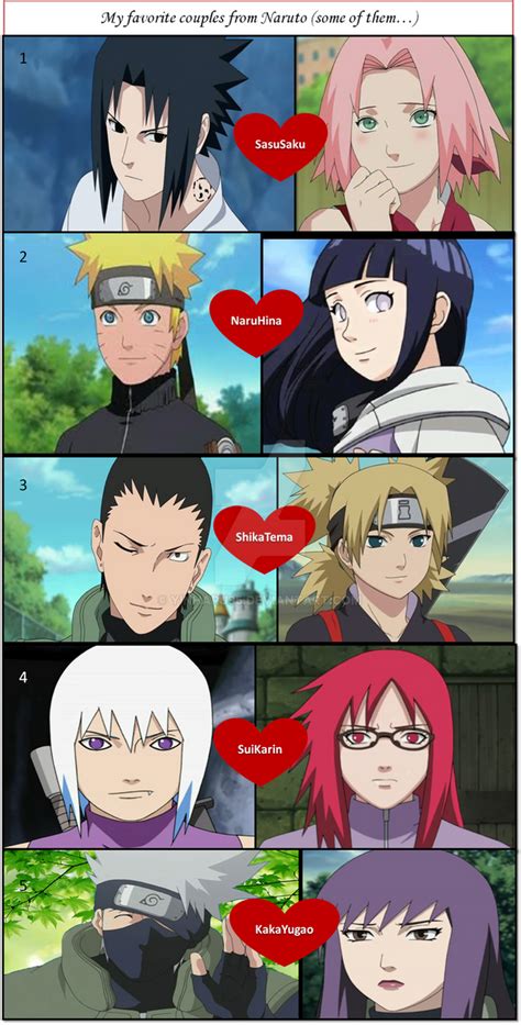 Couples From Naruto By Yinharu95 On Deviantart