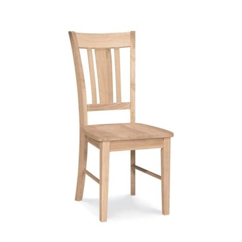 Wine rack, desks, dressers, drawers, entertainment units, futons International Concepts Unfinished Slat Back Dining Chair ...