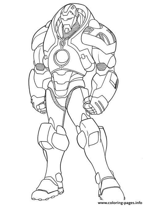 Ironman Mark 1 A4 Avengers Marvel Coloring Page Printable
