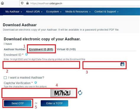 Using uidai official website, provided you had registered your mobile number or email id during enrolment. e Aadhar card download | How to download e-Aadhaar card ...