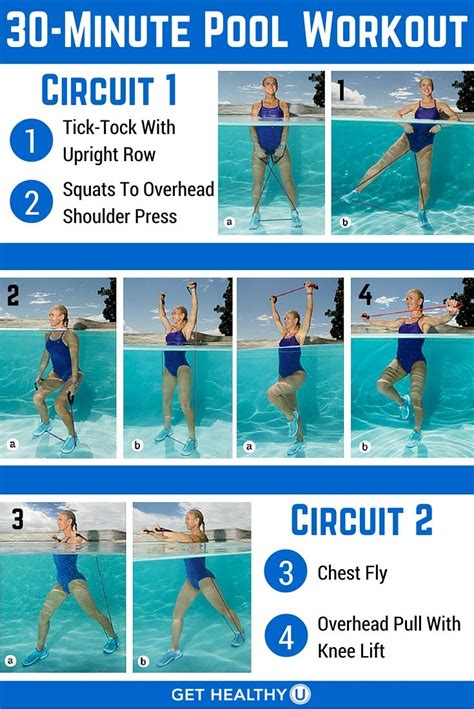 30 Minute Pool Workout To Blast Fat Pool Workout Muscles And Workout