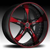 Red 20 Inch Rims Photos