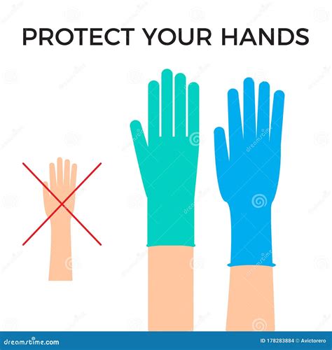 Hands In Protective Gloves And Lots Of Antiseptics And Sprays On A Blue