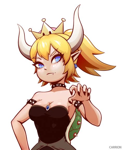 bowsette colored carrion illustrations art street