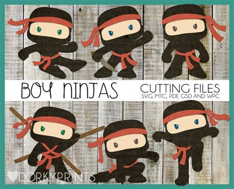 Ninja Cuttable Files For Use With Cutting Machines Svg Etsy