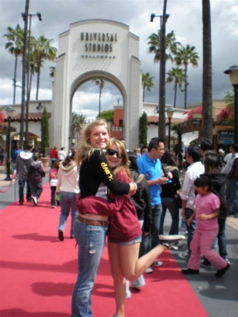 Everyone Walks On A Red Carpet Into Universal Studios Universal