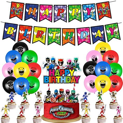Power Rangers Birthday Party Supplies Power Rangers Theme Happy