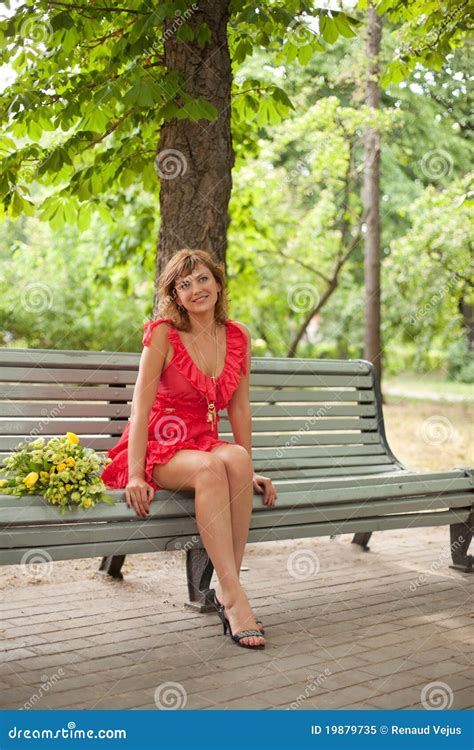 Young Woman In The Park Stock Image Image Of Pretty 19879735