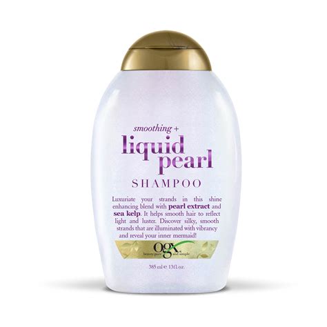 Ogx Smoothing Liquid Pearl Shine Enhancing Daily Shampoo 13 Fl Oz