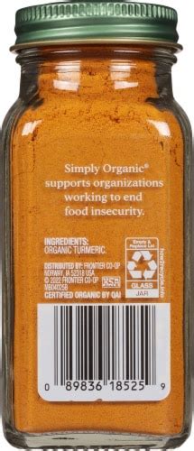 Simply Organic Turmeric Oz Foods Co