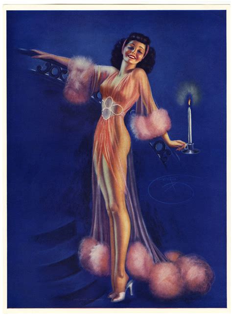 vintage 1940s art deco thomas d murphy pin up print by billy etsy