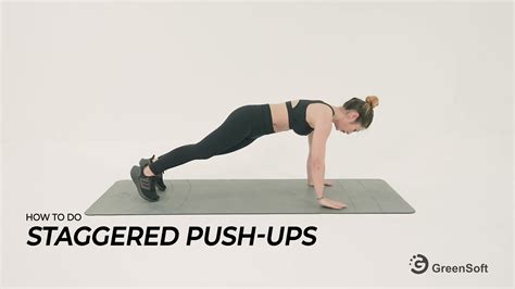 How To Do Staggered Push Ups Youtube